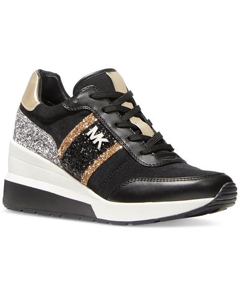 michael kors sparkle sneakers|michael kors mabel trainer sneakers.